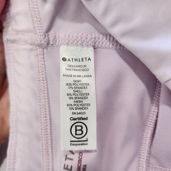 Athleta Momentum Tennis Skort Womens Size S Lavender Purple Small Flaw - Picture 10 of 16